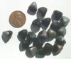 20 11mm Triangular Black AB Nuggets
